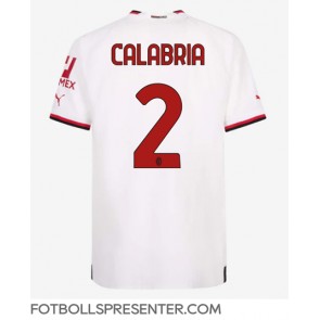 AC Milan Davide Calabria #2 Borta Matchtröja 2022-23 Kortärmad